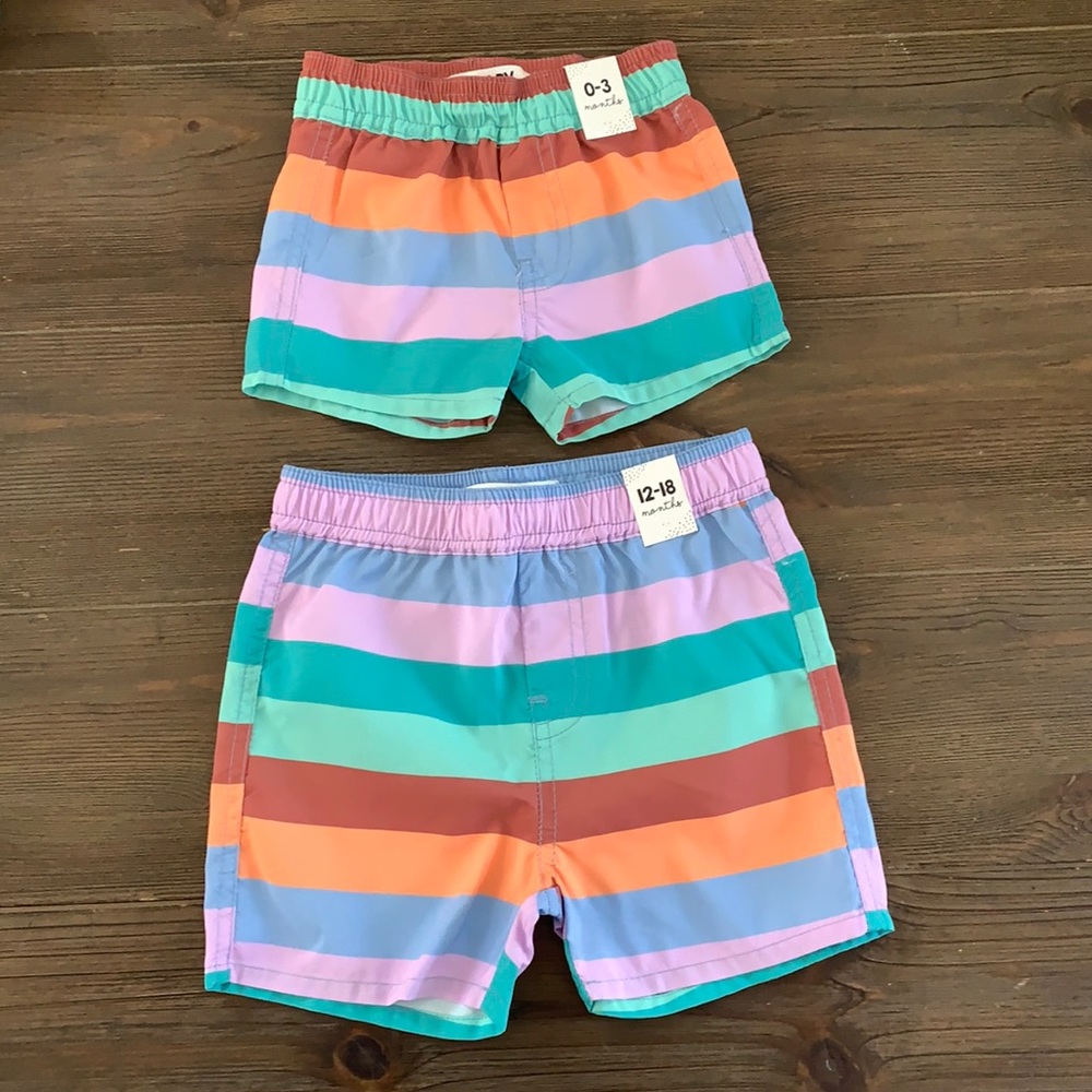 Fun Baby Boy Swim Trunks!